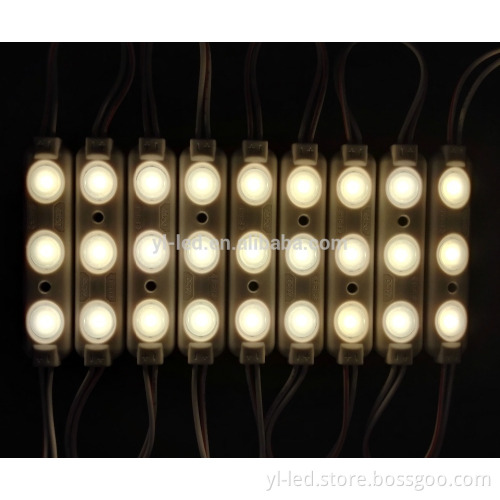 1.5W lens waterproof injection smd 3 leds 2835 led display module